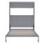 Grand lit escamotable mural avec tablettes