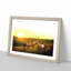 Sunset over the Horses - Picture Frame Painting Print-55616942-55616943
