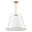 Lustre tambour en tissu 3 lumières Bertan-1919615066