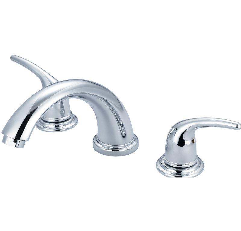2 Handle Deck Tub Spout, Chrome