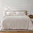 White/Clay Textured Stripe