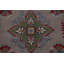 Tapis géométrique Kazak à motif oriental gris 9