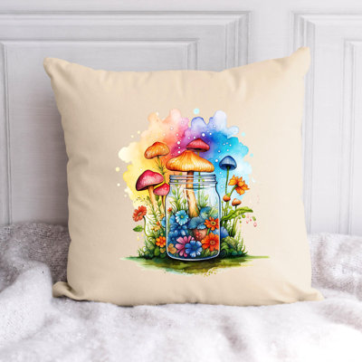 Polyester/Polyester Blend Reversible Throw Pillow