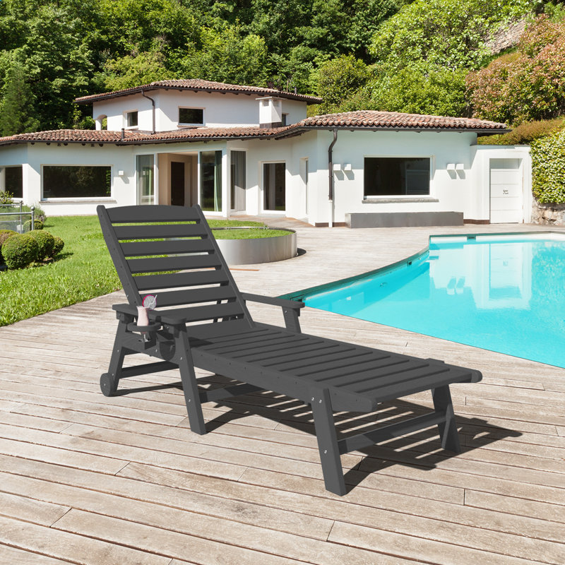 Chaise Adirondack d'extérieur Grzedzinska, Gris