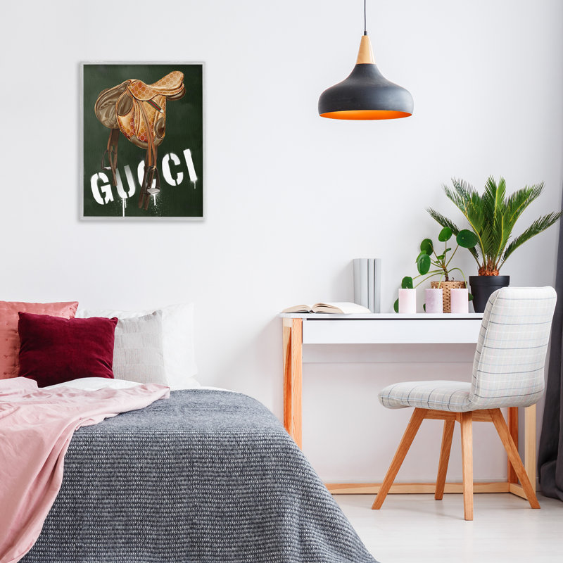 «Glam Horse Sadelle», estampe numérique par Ziwei Li, Estampe numérique Farmhouse, H 30 po x l 24 po