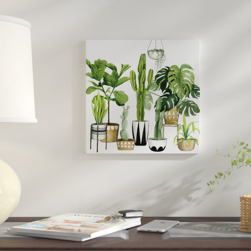 «Plant Haven I», impression sur toile, H 18 po x l 18 po x P 1,5 po, Toile tendue, Pas de tapis