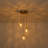 3-Light Clear Hammered Glass Chandelier