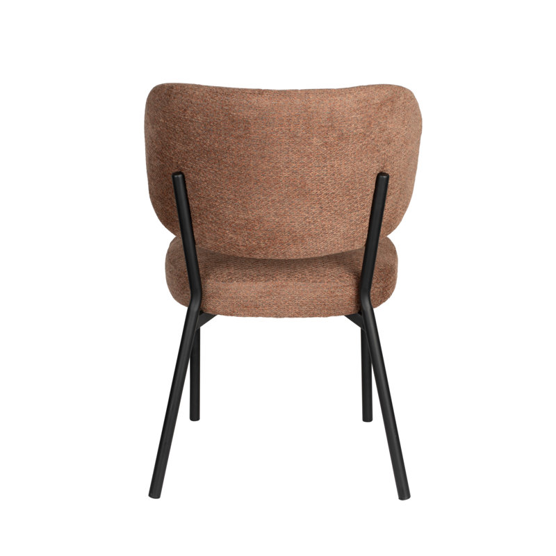 Sanne Upholstered Dining Chair, Orange