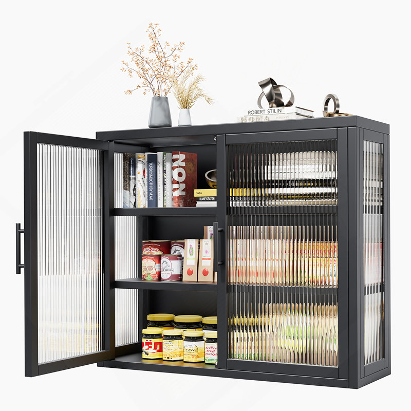 Armoire murale style rétro avec tablettes détachables