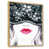 Toile avec cadre flottant brun