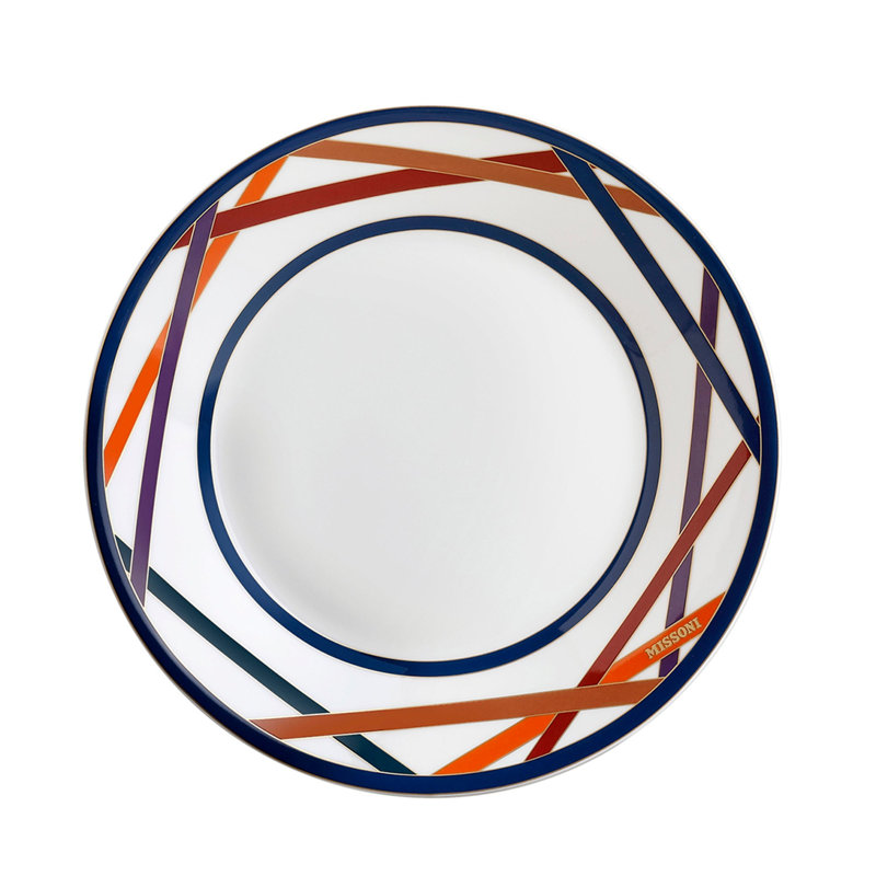 Missoni Soup Plates NASTRI Set of 2 diam. 8.5 in