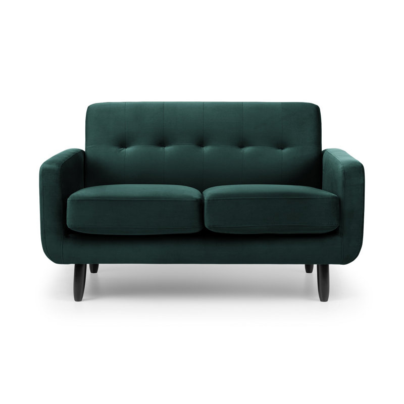 Betton 2 Seater Velvet Sofa, Dark Green Velvet