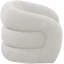 Fauteuil d'appoint pivotant en tissu Roxbury Boucle-88357467