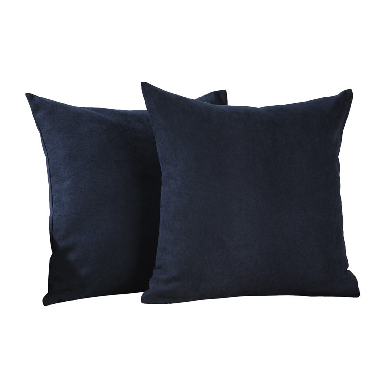 Decorative Throw Cushion Covers, 12" H x 20" W, Royal Blue