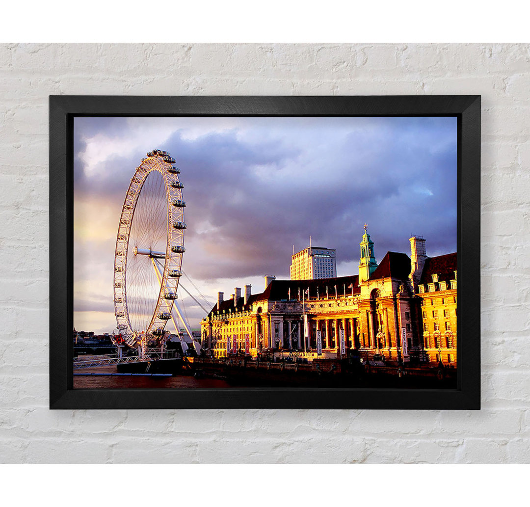 London Eye Morning Light - Einzelner Bilderrahmen Kunstdrucke