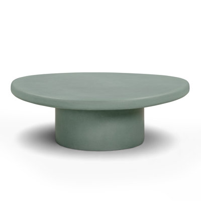 Jade Green Concrete 34'' Indoor/outdoor Large Coffee Table