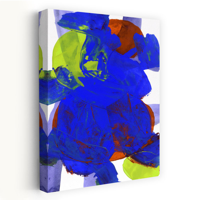 Art contemporain contemporain abstrait géométrique, H 60 po x l 40 po