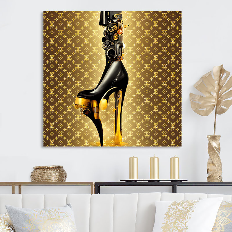 Luxury Brand Bionic Heel IV - Art mural sur toile tendance, L 36 po x H 36 po, Toile tendue