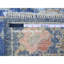 Tapis de couloir bleu en laine noué à la main 2 pi 9 po x 15 pi 8 po Admiral
