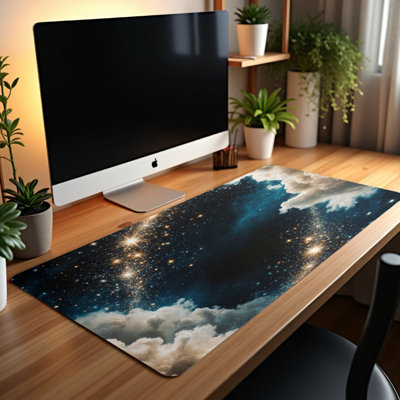 Polyester Desk Pad, 14.4x12.1