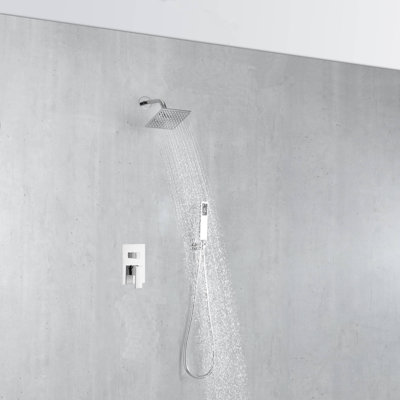 Pomme de douche réglable avec valve brute