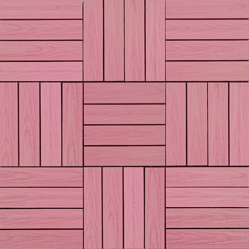 Carreau de terrasse à emboîtement en composite 12 "x 12" UltraShield Naturale, Séoul rose