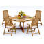 Marley Outdoor Teak Dining Set-1120772609