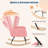 Modern Upholstered Rocking Chair with Padded Seat & High Backrest, Design for Living Room or Bedroom Reading-1214712777