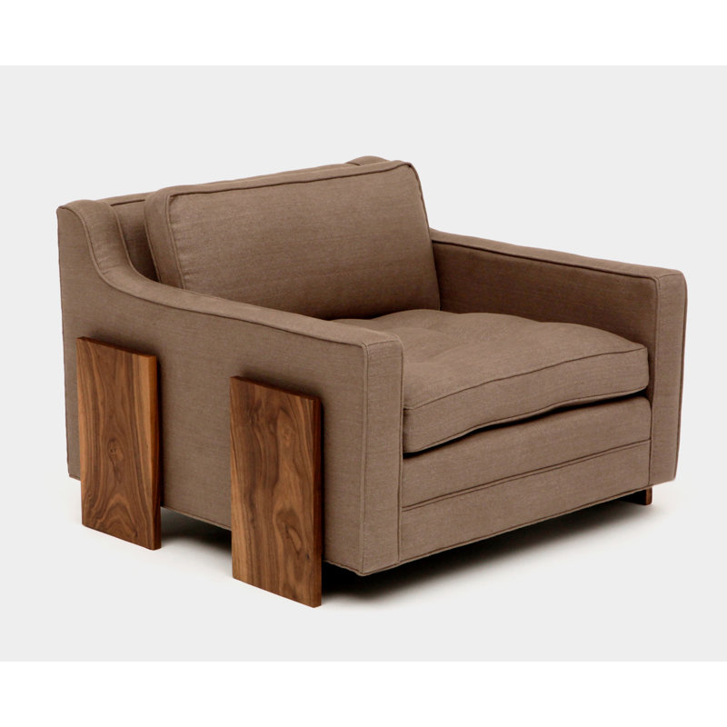 Tufted Armchair, Earth Velvet