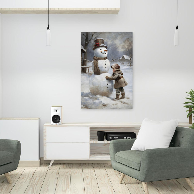 Finition contemporaine abstraite paysage d'hiver, H 36 po x l 24 po