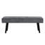 Banc rembourré 39,4 po Velours côtelé-1170657974