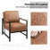 81Cm Wide Faux Leather Armchair