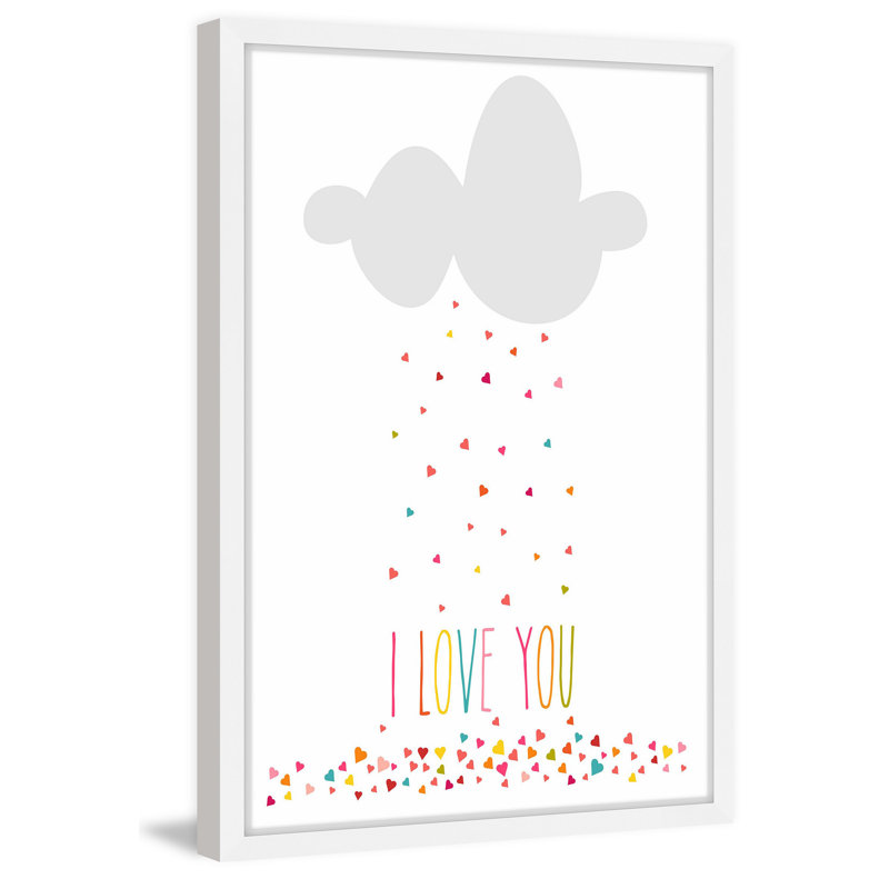 «Rains Hearts», reproduction encadrée, H 36 po x l 24 po