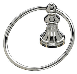Hudson Bath  Towel Ring, Polished Nickel