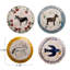 Enchanted Fauna Series - Hand-Painted Stoneware Plates