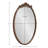 Damiere Metal Oval Mirror-646073263