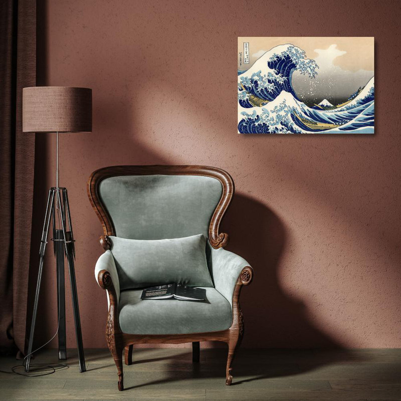 La grande vague de Kanagawa, H 13 po x l 18 po