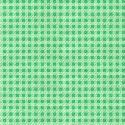 Tapis vert en laine à carreaux