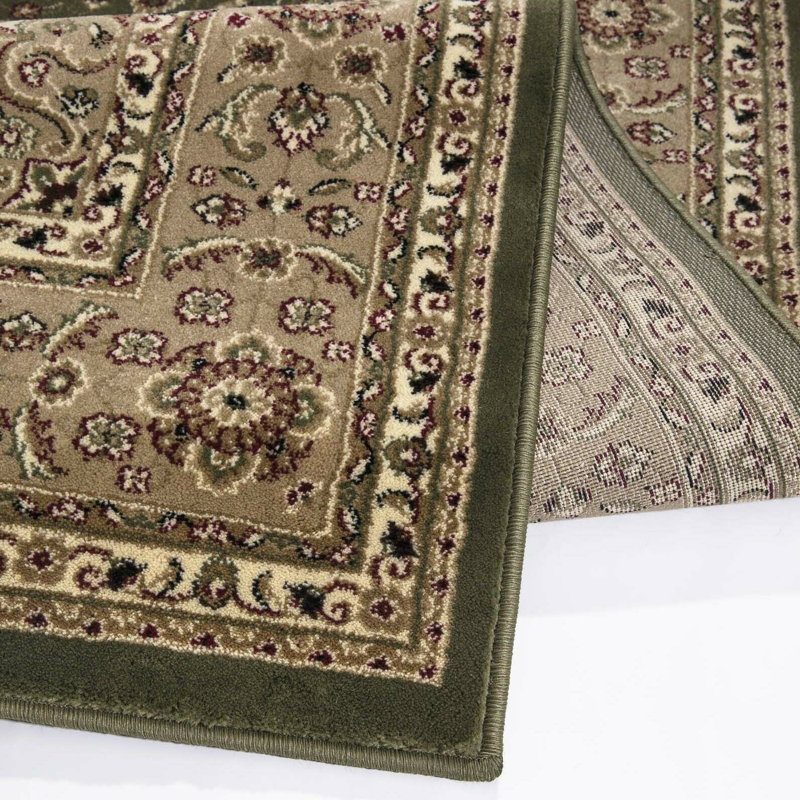 Traditional Area Rug Armard Green/Beige Rug, Runner 60 x 220cm