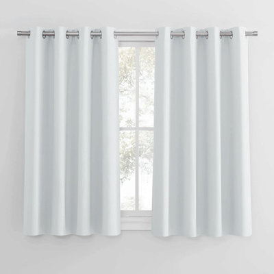 Polyester Blackout Grommet / Eyelet Curtain Pair