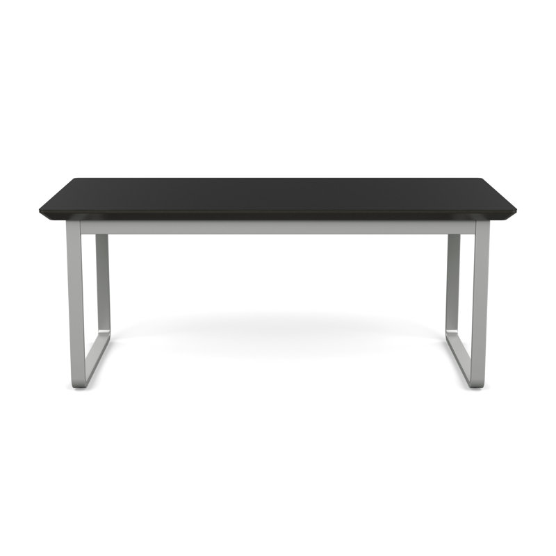 Table basse en métal Gansett, Argent, Nuit noire