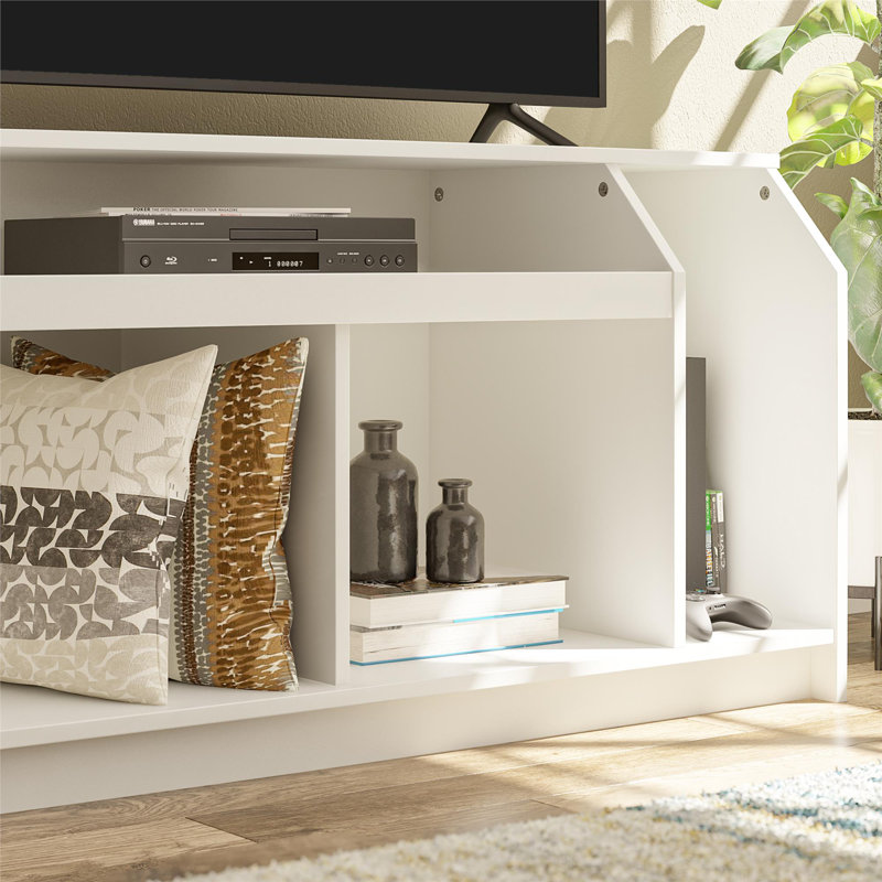 Meuble télé pour téléviseur de 58 po ou moins Emryn, Blanc