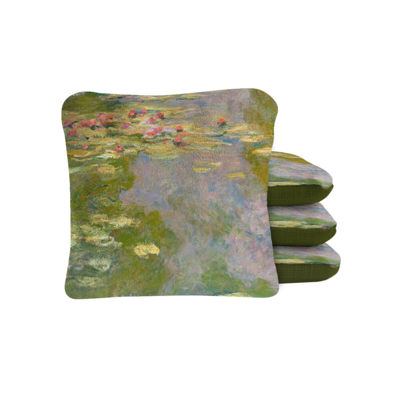 Claude Monet, nénuphars Synergy Pro, sacs de cornhole