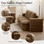 Canapé-lit pliant convertible 80 po avec tissu en peluche, aucun assemblage requis-2115845118