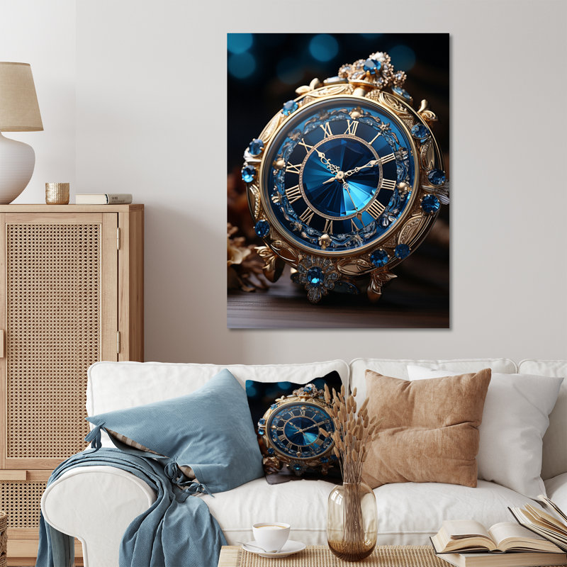 Horloge Opulent Timepiece I - Montres, décoration murale en métal, H 40 po x l 30 po x P 1 po