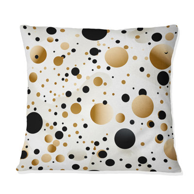 Coussin décoratif en polyester à pois Minimalist Beauty I - Polka Dots