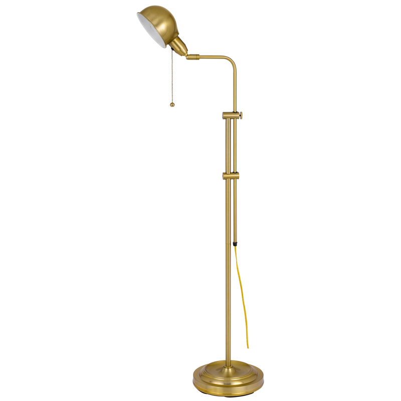 58'' Brass Task Floor Lamp