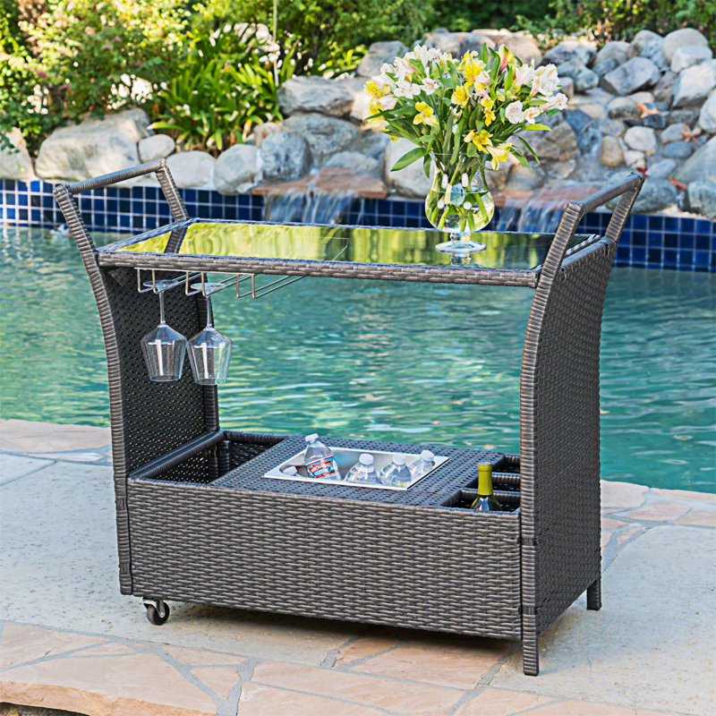 Chariot-bar Bahama Pe Kd (sans tabouret inclus), Gris