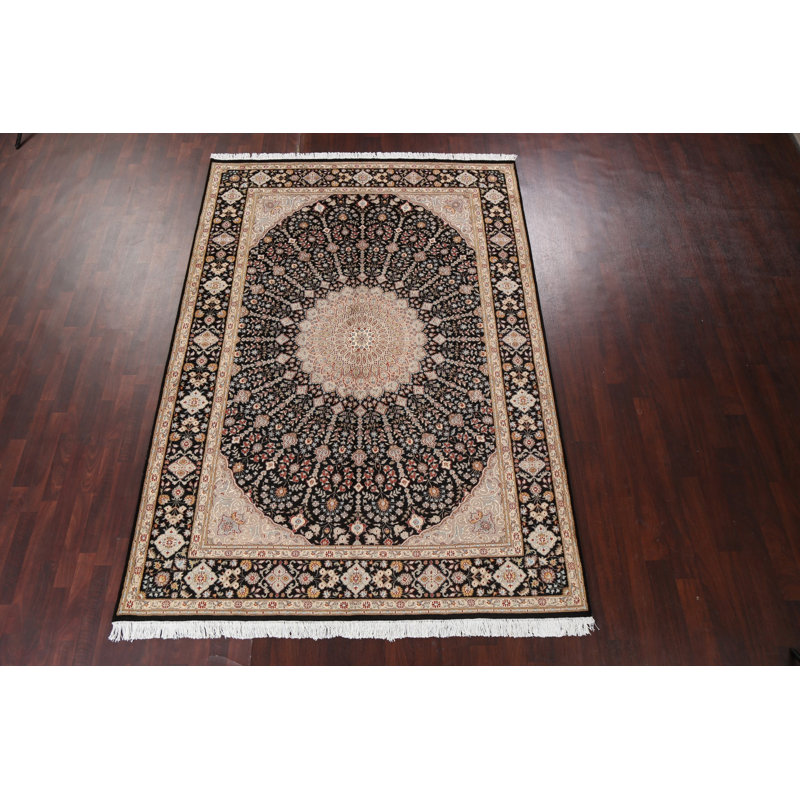 Tapis teinture végétale Nain noué à la main 7 x 10