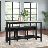 Ebeling 3 - Person Wood Four Leg Dining Set